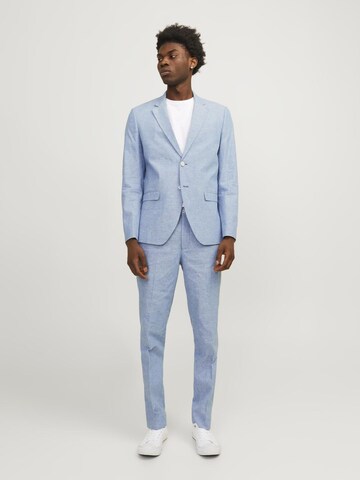 Coupe slim Pantalon à plis 'RIVIERA' JACK & JONES en bleu