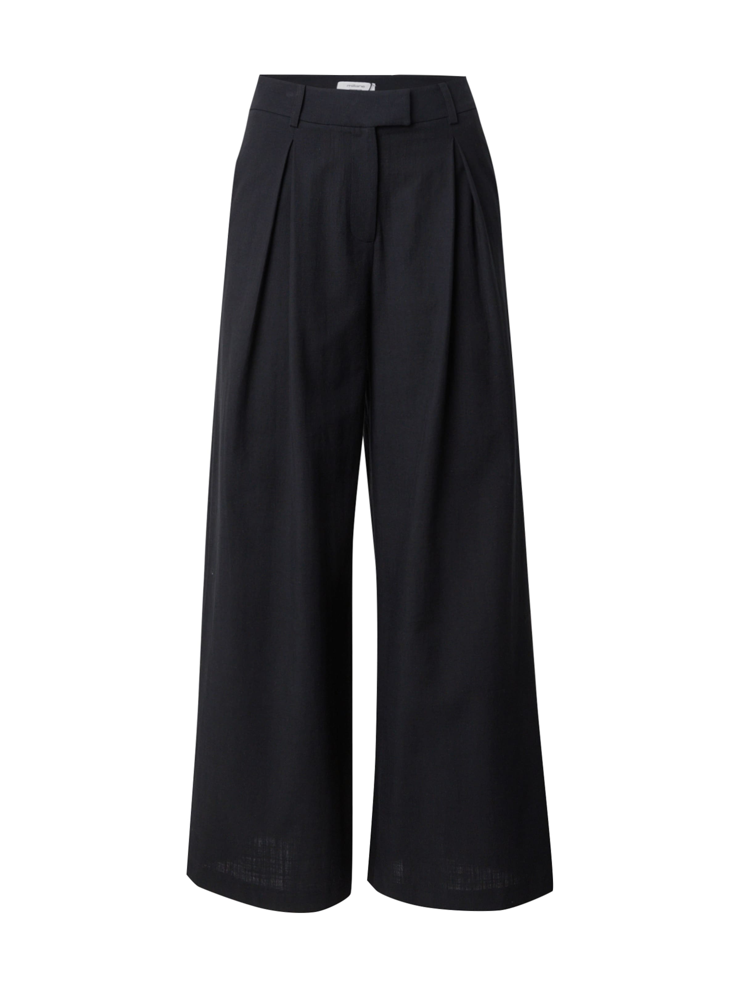 millane Laskoshousut värissä musta: etupuoli