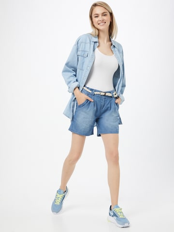 regular Jeans con pieghe di Eight2Nine in blu