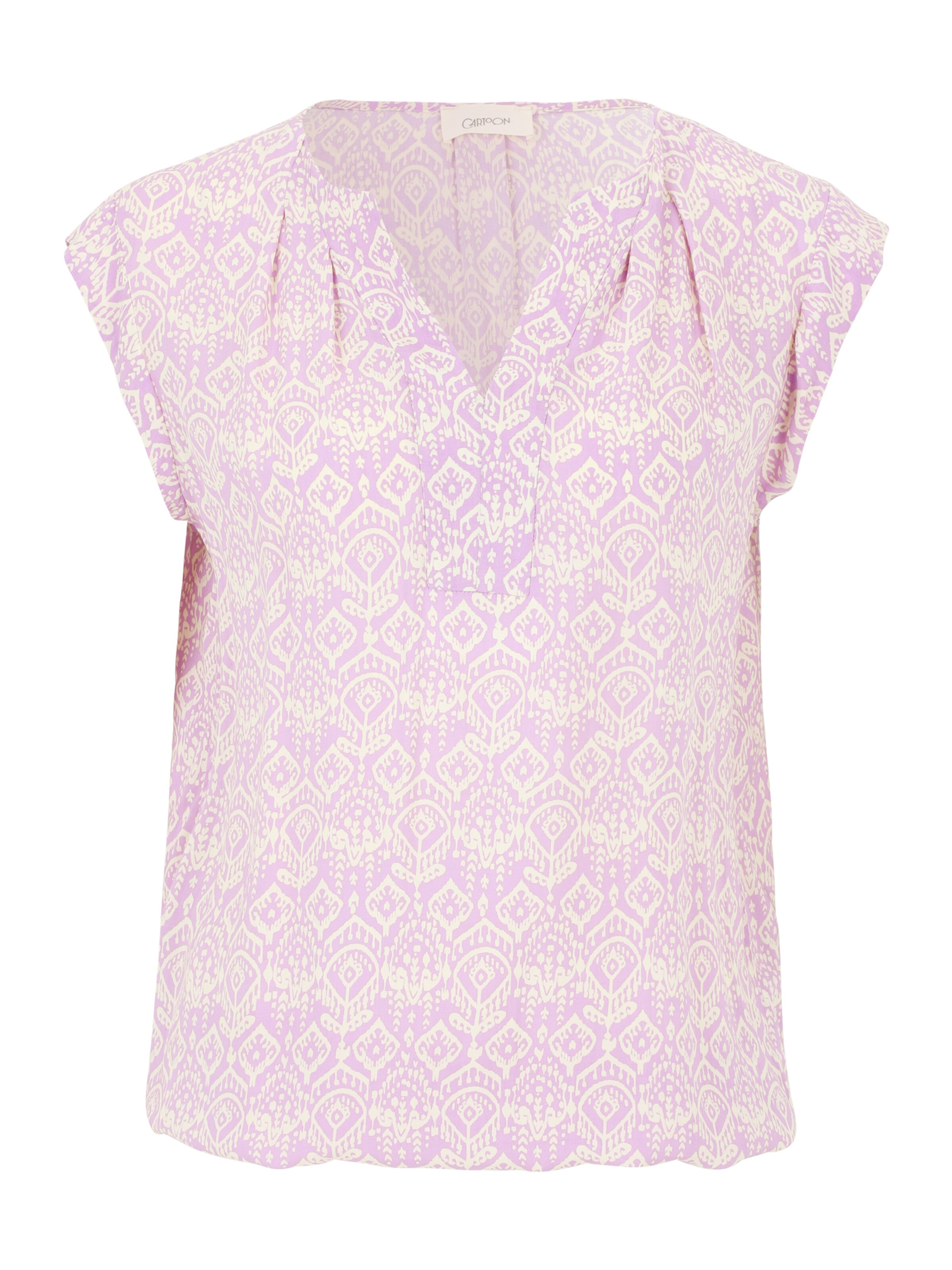 Cartoon Bluse in Pink: Vorderseite