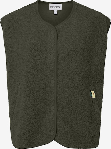 Gilet 'PCKatty' PIECES en vert : devant