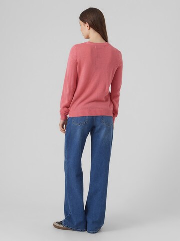 VERO MODA Sweater 'Candy Heart' in Pink