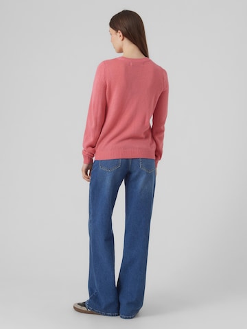 VERO MODA Sweater 'Candy Heart' in Pink