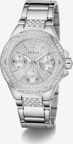 Montre à affichage analogique 'ENVY' GUESS en argent : devant