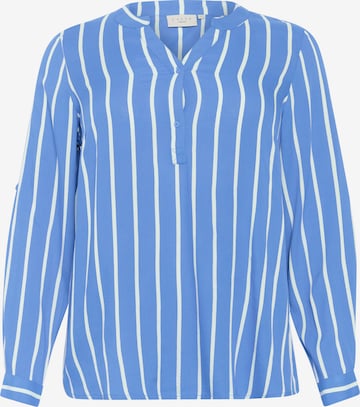 Camicia da donna 'Sida' di KAFFE CURVE in blu: frontale