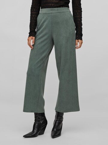 VILA Wide leg Pants 'Suda' in Green: front