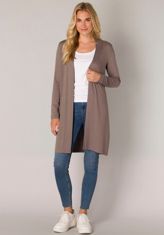 BASE LEVEL Knit Cardigan in Grey