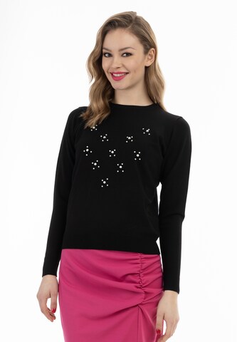 faina - Pullover em preto: frente