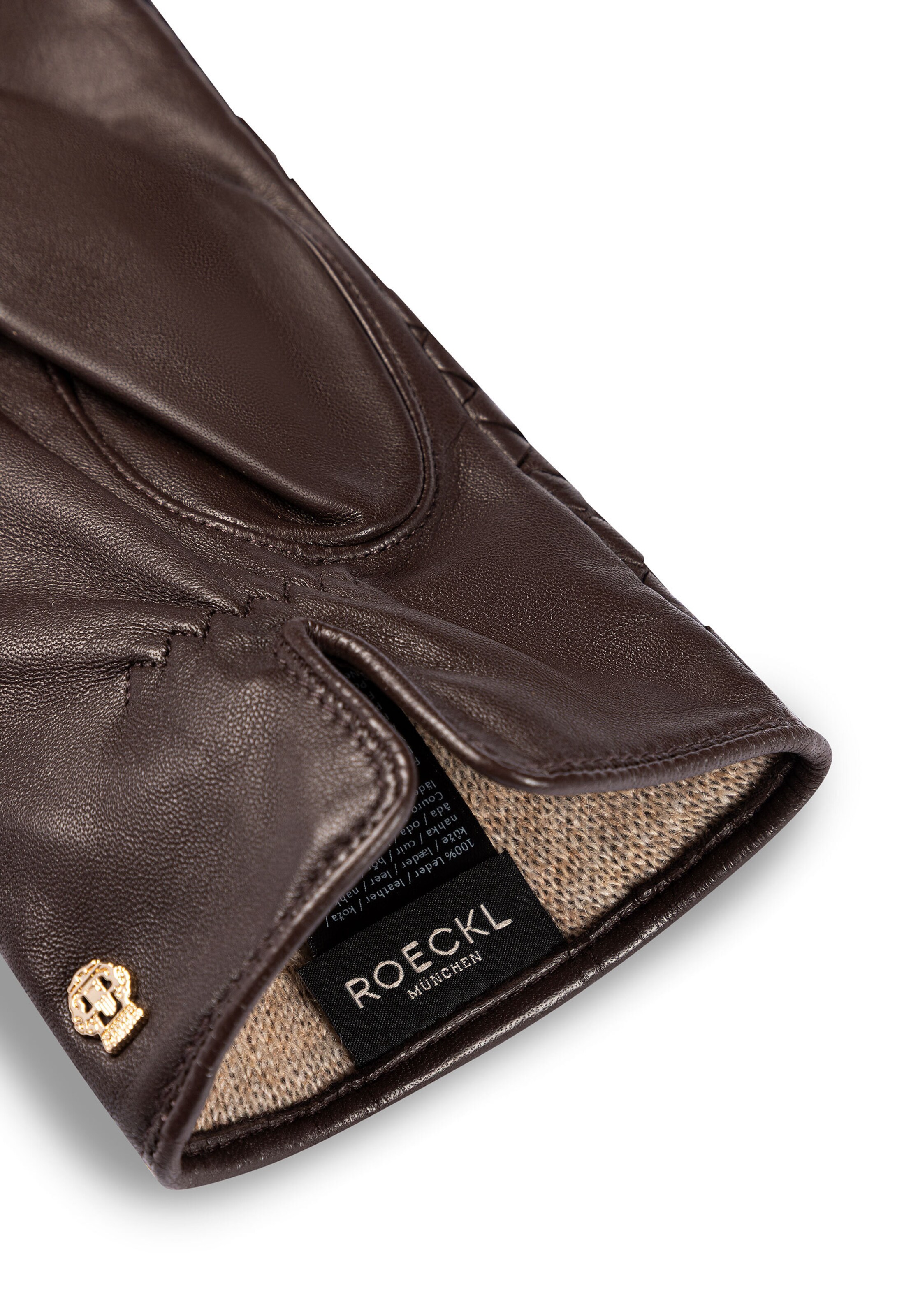 Roeckl Vingerhandschoenen 'FAENZA' in Bruin