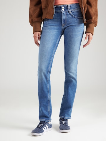 mėlyna Pepe Jeans Prigludęs Džinsai: priekis