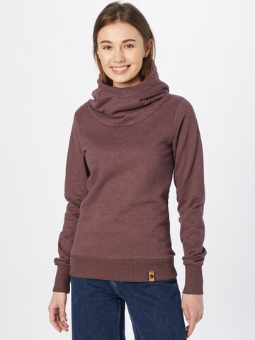 Fli Papigu Sweatshirt 'Deutsche & Albaner' in Bruin: voorkant