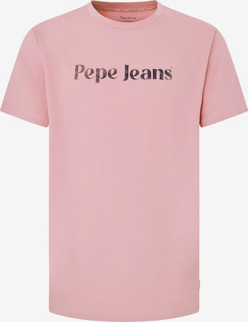 Pepe Jeans T-shirt 'CLIFTON' i rosa: framsida