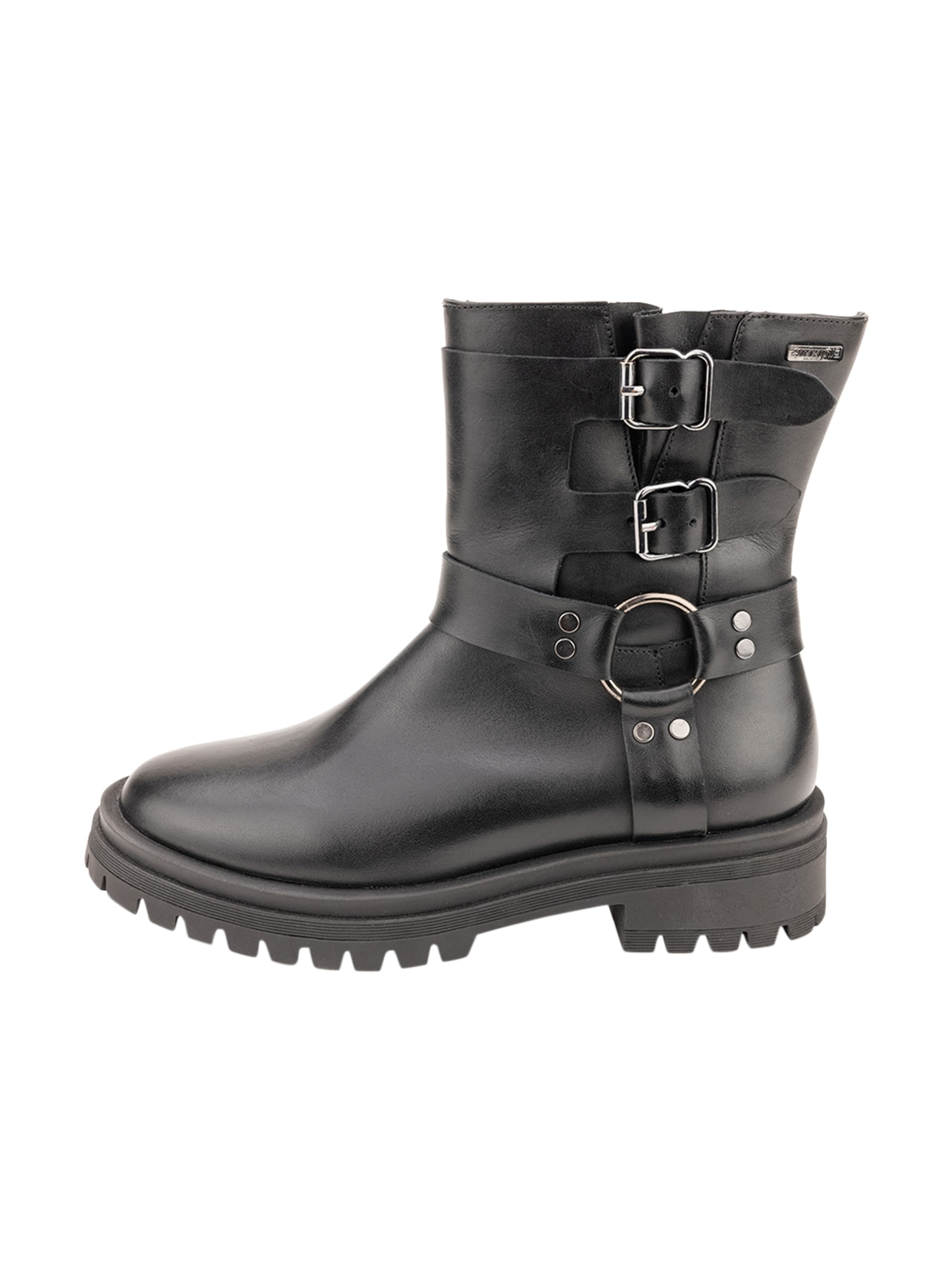 Les Tropéziennes Ankle boots 'Flint Lederstiefeletten' in Black: front