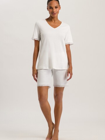 Shorty 'Rosa' Hanro en blanc