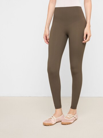 CALZEDONIA Skinny Leggings 'Sculpt' in Green: front