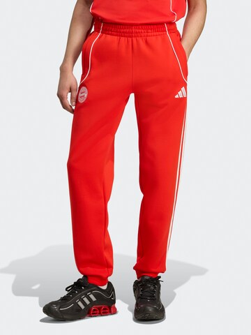ADIDAS PERFORMANCE Tapered Sporthose 'FC Bayern UBP' in Rot: Vorderseite
