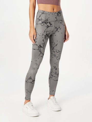 Skinny Pantaloni sport de la PUMA pe negru: față