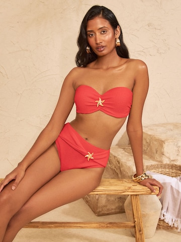 love & roses Koszulkowy Góra bikini w kolorze pomarańczowy