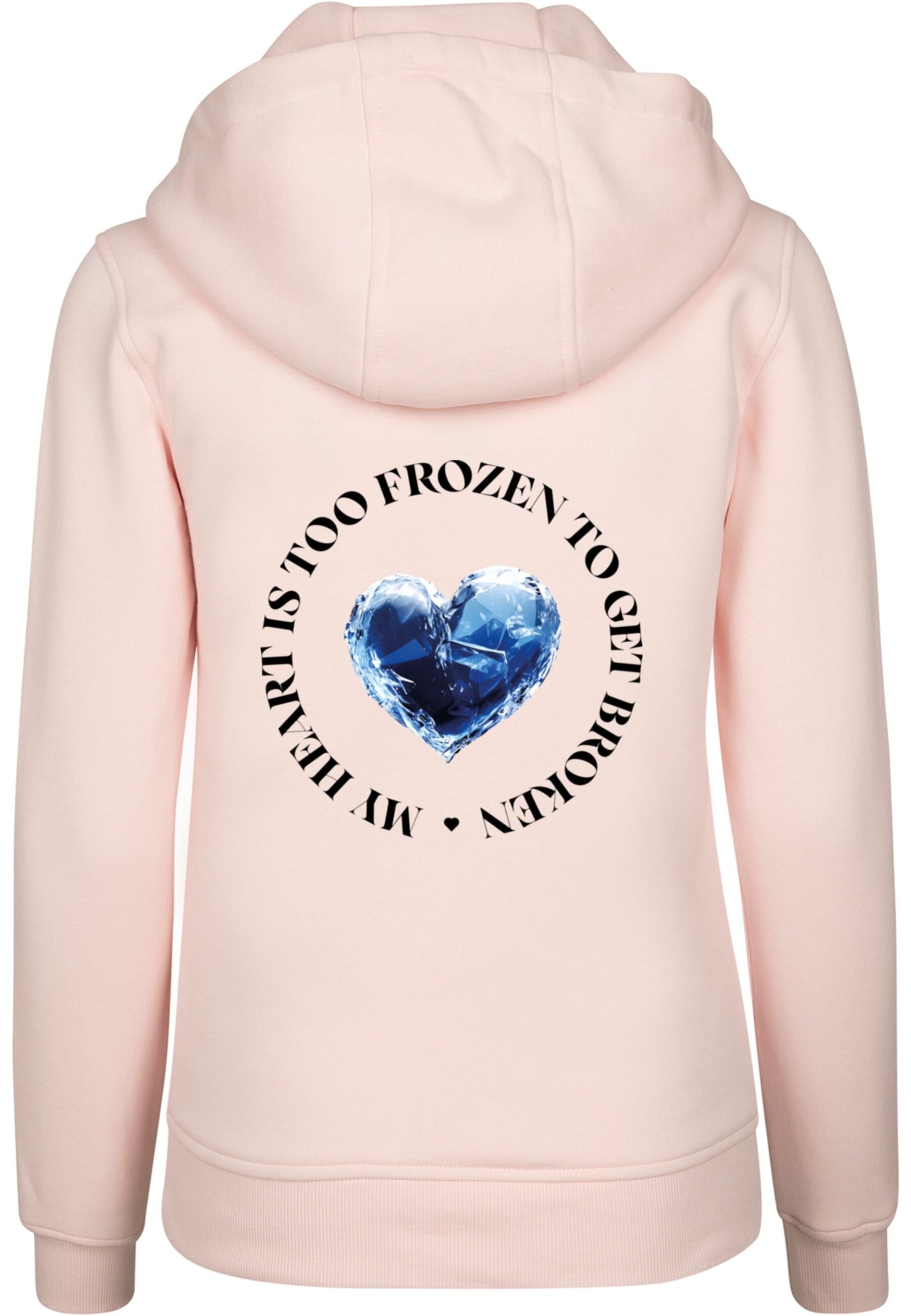 Mister Tee Sweatshirt 'Too Frozen' in Roze
