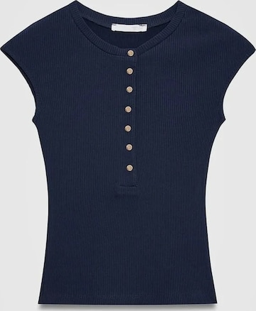 Maglietta di Dilvin in blu: frontale