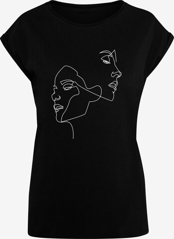 T-shirt 'One Line' Mister Tee en noir : devant