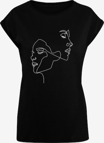 T-shirt 'One Line' Mister Tee en noir : devant