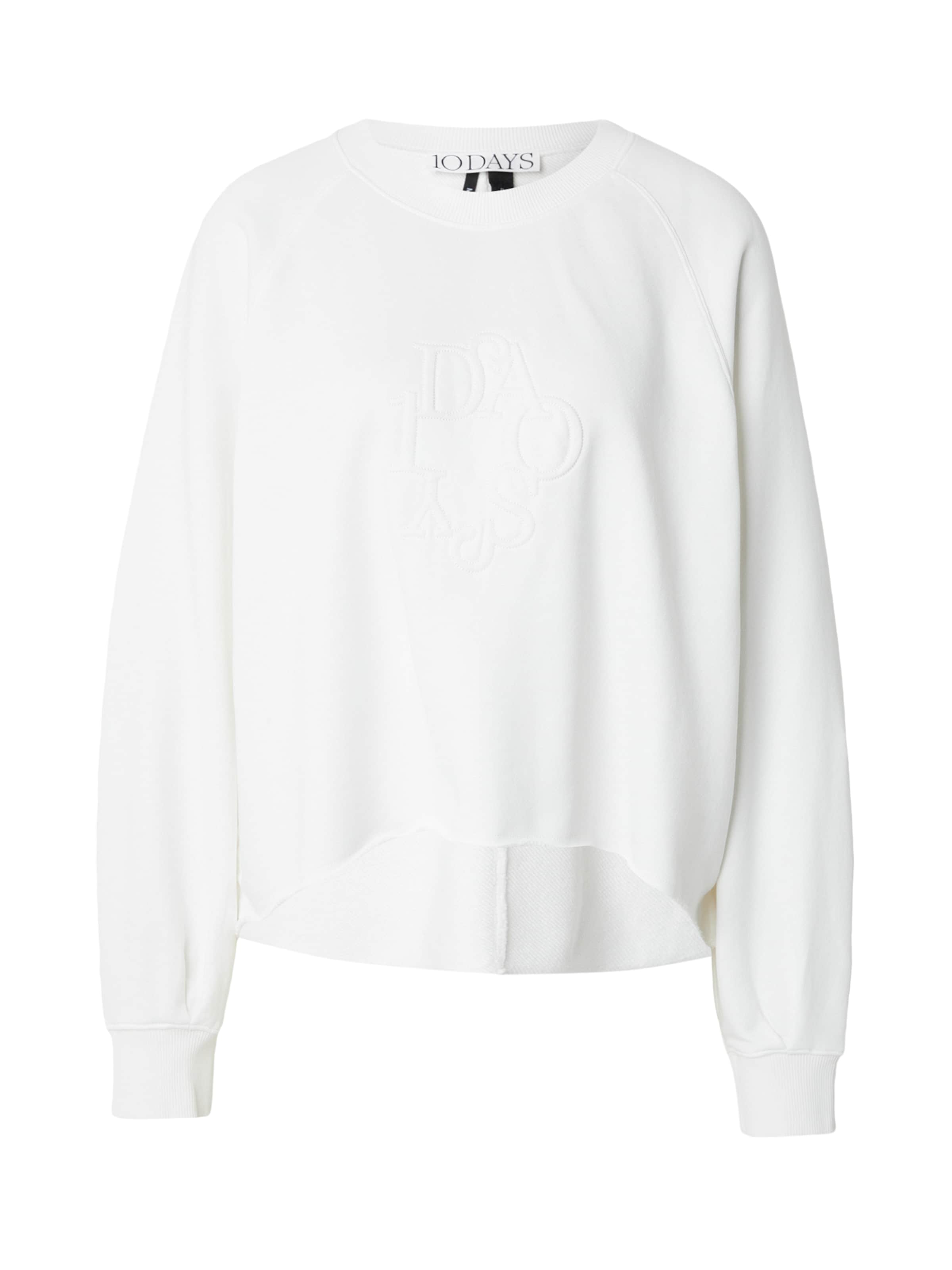 10Days Sweatshirt 'LA' in White: front