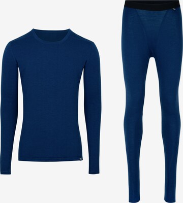 DANISH ENDURANCE Athletic Underwear 'Merino' in Blue: front