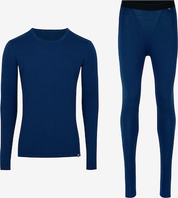 Base Layer 'Merino' DANISH ENDURANCE en bleu : devant