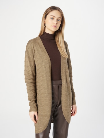 Kaffe Knit Cardigan 'Emria' in Brown: front