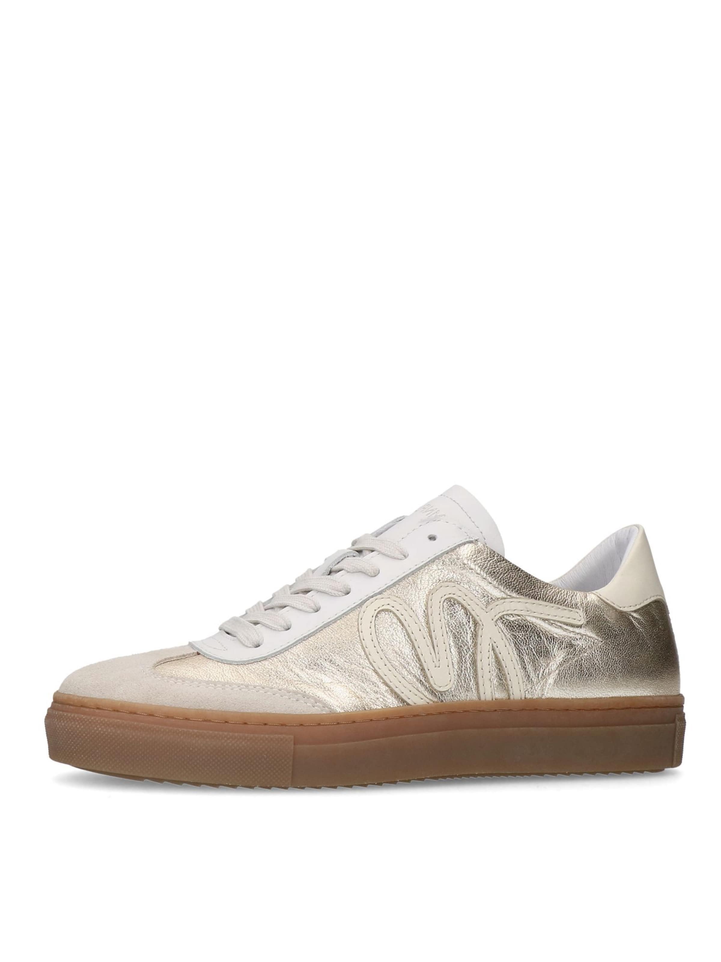 MANFIELD Sneaker in Gold: Vorderseite