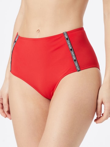 Calvin Klein Swimwear Долнище на бански тип бикини в червено: отпред