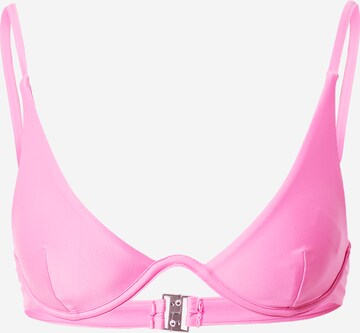 Minimizer Top per bikini 'Flatter Me' di NLY by Nelly in rosa: frontale