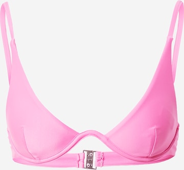 Minimizer Top per bikini 'Flatter Me' di NLY by Nelly in rosa: frontale