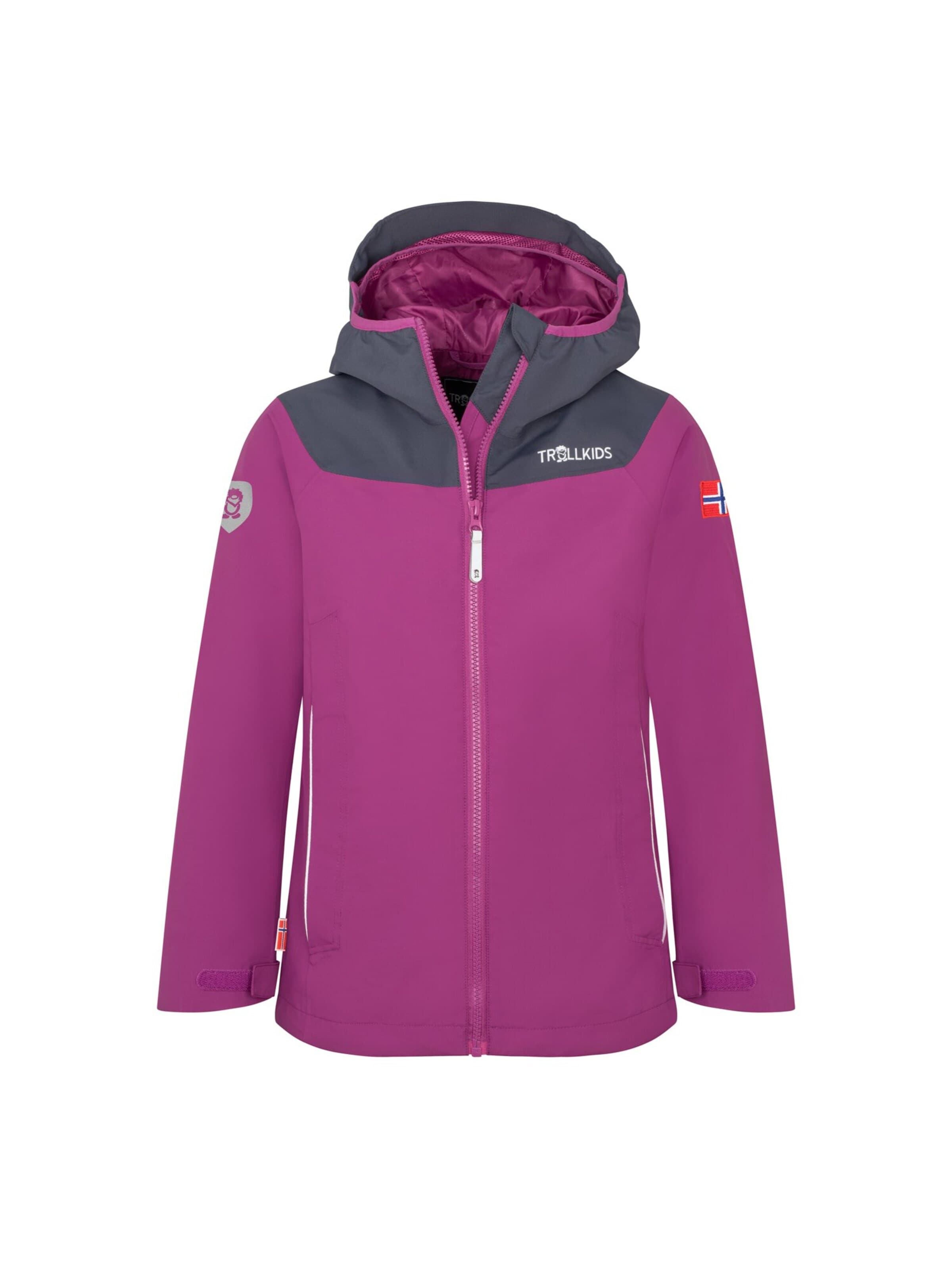 TROLLKIDS Outdoor jacket in Purple: front