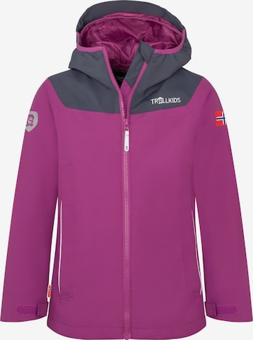 TROLLKIDS Outdoor jacket in Purple: front