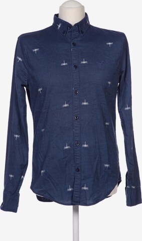 HOLLISTER Button Up Shirt in S in Blue: front