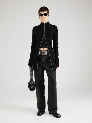 TOPSHOPLoosefit Traperice - crna boja