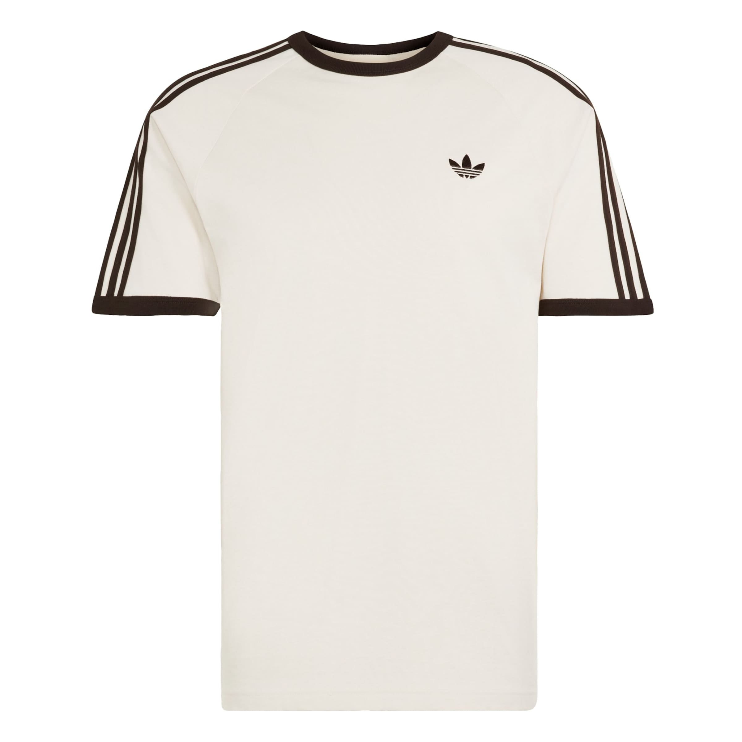 ADIDAS ORIGINALS T-Shirt 'Cali' en XS en brun foncé / blanc cassé, Vue avec produit