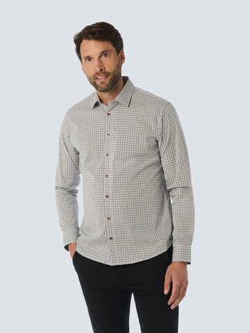 No Excess Regular fit Overhemd in Blauw: voorkant