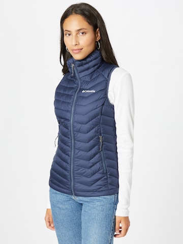 Gilet de sport 'Powder Lite' COLUMBIA en bleu : devant
