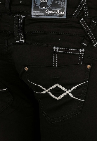 CIPO & BAXX Slimfit Jeans 'Darkness' in Schwarz