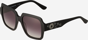 melns Karl Lagerfeld Saulesbrilles: no priekšpuses
