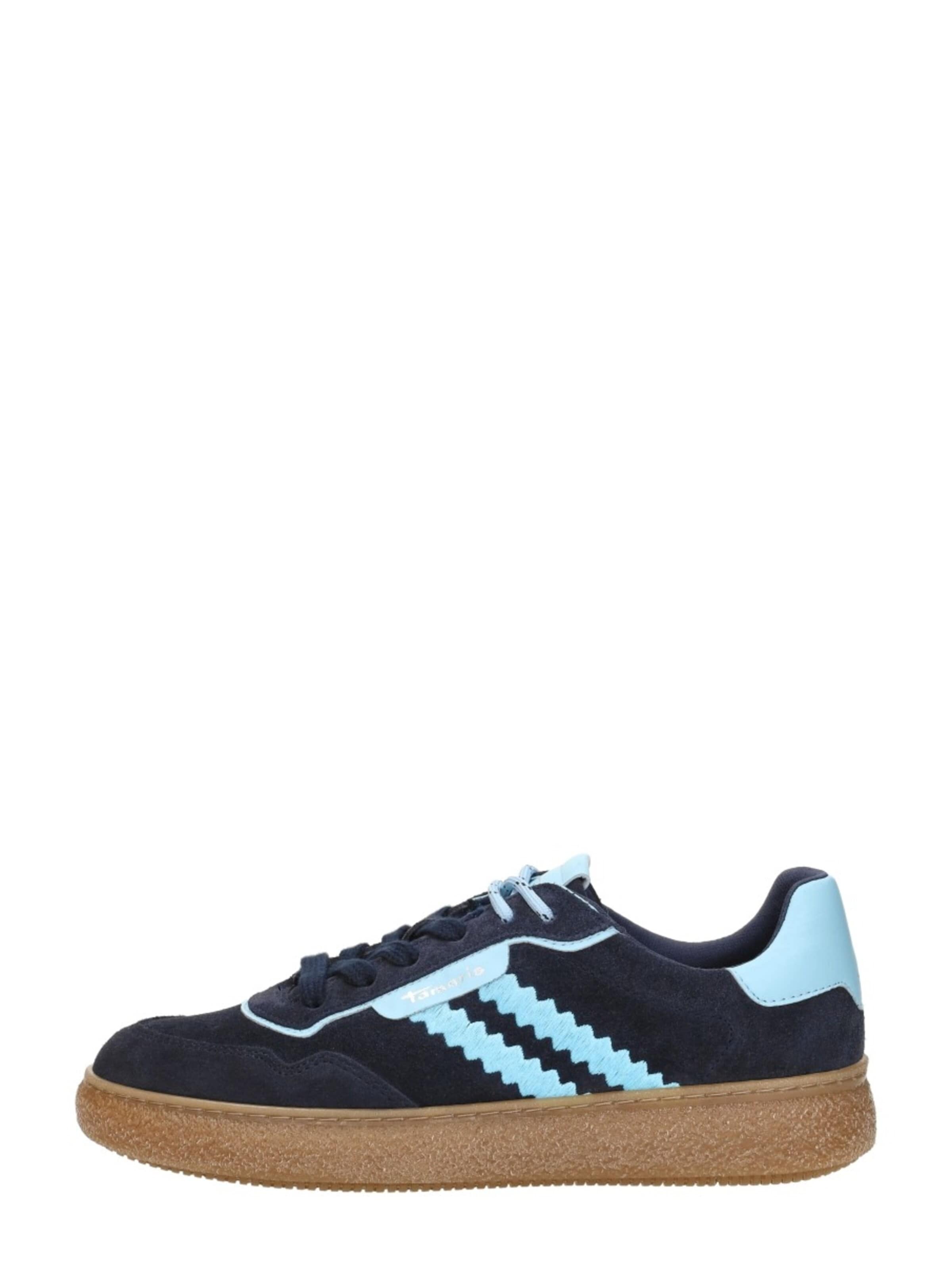 Chaussure de sport à lacets 'Sneakers Laag' Tamaris en bleu : devant