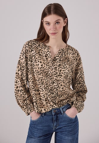Street One Studio Blouse in Brown: front