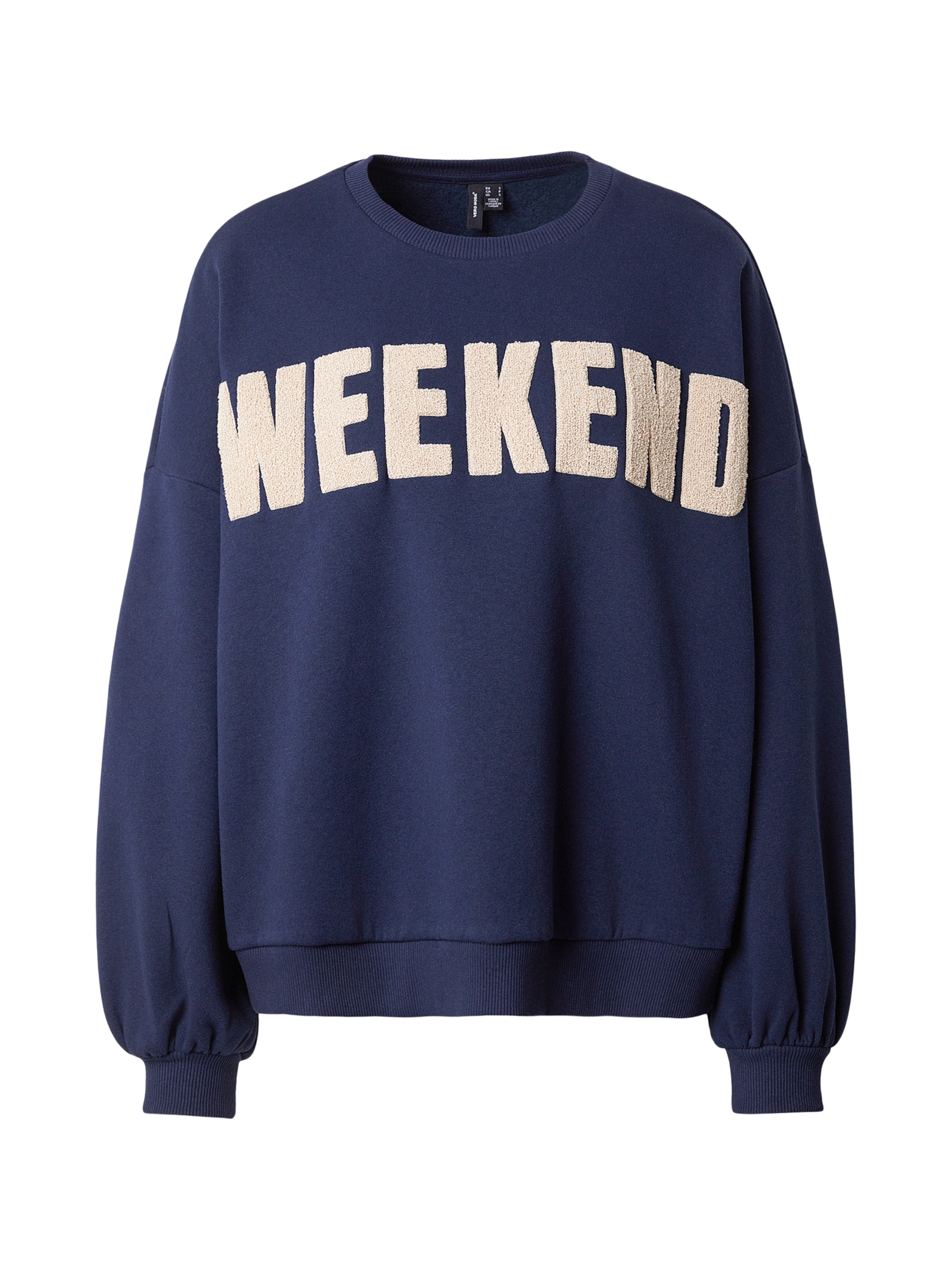 VERO MODA Collegepaita 'VMCIAOBELLA' värissä laivastonsininen / beigenharmaa, Tuotenäkymä