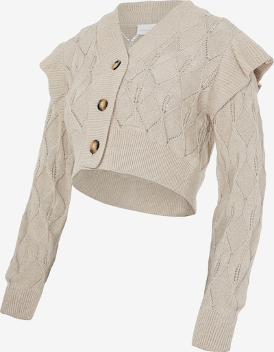 MAMALICIOUS Gebreid vest 'Daisy' in de kleur Taupe, Productweergave