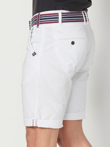 KOROSHI - Regular Calças chino em branco