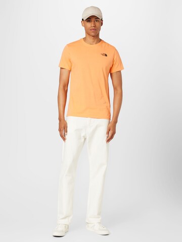 THE NORTH FACE Regular fit Performance Shirt 'Red Box' in Orange