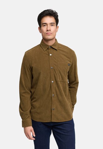 Coupe regular Chemise 'INNemoto' INDICODE JEANS en vert : devant